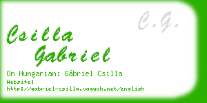 csilla gabriel business card