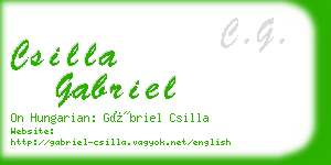 csilla gabriel business card